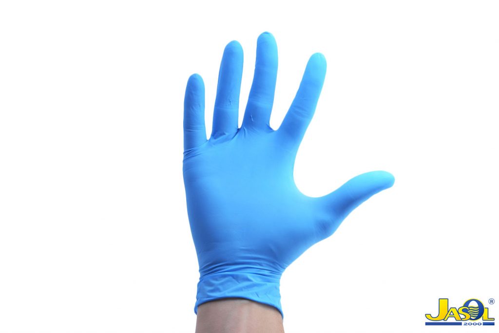 Manusi ambidextre din latex bleu