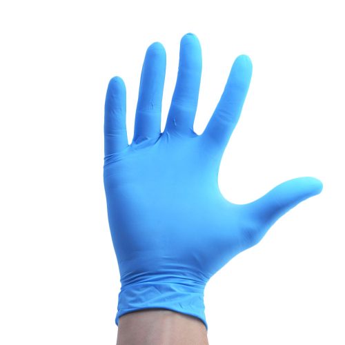 Manusi ambidextre din latex bleu