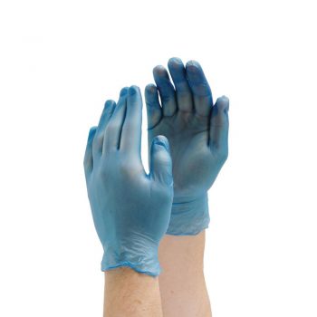 Manusi ambidextre vinil bleu